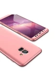 CEPCASE    Galaxy A8 2018 Kılıf 3 Parça Tam Koruma Zore Ays Kapak - 1