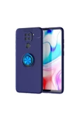 CEPCASE    Xiaomi Redmi Note 9 Kılıf Yüzüklü Standlı Soft Parmak Izi Bırakmaz Kapak - 1