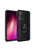CEPCASE    Xiaomi Redmi Note 8 Kılıf Yüzüklü Standlı Mıknatıslı Zırhlı Panzr Koruma 9h Antishock Nano Cam - 1