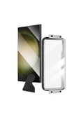 CEPCASE    Galaxy S24 Ultra Ekran Koruyucu Easy App Tak Yapıştır Silikon Tam Kapan Ekran Koruma Siyah - 2
