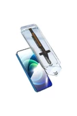 CEPCASE    Apple iPhone 15 Pro Ekran Koruyucu Süper Fast Anti-Dust Toz Önleyici Temperli Ekran Koruyucu Renksiz - 1