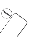 CEPCASE    iPhone 15 Uyumlu Ekran Koruyucu Tam Kapatan Premium 9h Temperli Anti-dust Antishock Siyah - 1