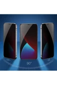 CEPCASE    Apple iPhone 11 Pro Max Ekran Koruyucu Privacy 5D Temperli Cam 9H HD Kalite Kolay Kurulum Siyah - 6