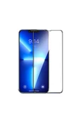 CEPCASE    Apple iPhone 13 Pro Max Ekran Koruyucu Kenar Korumalı Tam Kapatan 5D Temperli Cam Siyah - 2