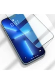 CEPCASE    Apple iPhone 14 Ekran Koruyucu 3D Kavisli Seramik Tam Kapatan Esnek Ekran Koruma Siyah - 4