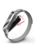 CEPCASE    Xiaomi Mi Band 6 Kordon/Kayış Metal Hasır Örgü Tasarım Paslanmaz Mıknatıslı Ayarlanabilir - 4