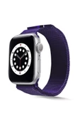 CEPCASE    Apple Watch 44mm Kordon/Kayış Metal Hasır Örgü Tasarım Paslanmaz Mıknatıslı Ayarlanabilir - 1