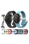 CEPCASE    Xiaomi Amazfit Pace Kordon/Kayış Çizgili Tasarım Metal Toka Esnek Sağlam Silikon Kordon - 3