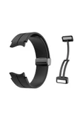 CEPCASE    Samsung Galaxy Watch 5 44mm Uyumlu Kordon/Çizgili Tasarım Metal Toka Esnek Sağlam Silikon Kordon - 6
