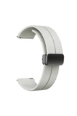 CEPCASE    Samsung Galaxy Watch 46mm Kordon/Kayış Çizgili Tasarım Metal Toka Esnek Sağlam Silikon Kordon - 1