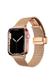 CEPCASE    Watch 7 45mm Kordon/kayış Metal Ince Tel Örgü Tasarım Klipsli Ayarlanabilir Ölçü Kordon - 1