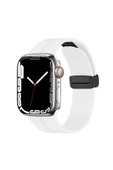 CEPCASE    Watch 42mm Kordon/kayış Soft Pürüzsüz Yüzey Pratik Metal Tak Çıkar Tokalı Silikon Kordon - 1