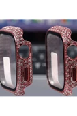 CEPCASE    Watch 7 45mm Taşlı Kasa Ve Ekran Koruyucu Diamond Kenarları Taşlı Tam Kalıp - 6