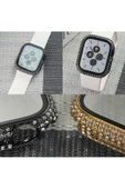 CEPCASE    Watch 7 45mm Taşlı Kasa Ve Ekran Koruyucu Diamond Kenarları Taşlı Tam Kalıp - 7