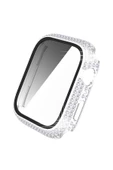 CEPCASE    Watch 7 45mm Taşlı Kasa Ve Ekran Koruyucu Diamond Kenarları Taşlı Tam Kalıp - 2