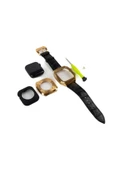 CEPCASE    Watch 7 45mm Kordon/kayış Metal Gövde Leather Strap Metal Tokalı Luxury Kordon - 4