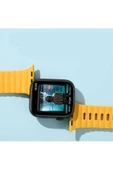 CEPCASE    Watch 40mm Kordon/kayış Çizgi Şerit Desen Delikli Tasarım Tak Çıkar Silikon Kordon - 3