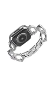 CEPCASE    Watch 38mm/40mm Kordon/kayış Metal Şık Taşlı Tasarım Diamond Style Kordon/kayış - 4
