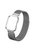 CEPCASE    Xiaomi Mi Watch Lite Kordon/kayış Metal Hasır Örgü Kasa Korumalı Mıknatıslı 2 In 1 Tam Uyumlu Kordon - 5