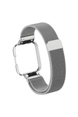 CEPCASE    Xiaomi Mi Watch Lite Kordon/kayış Metal Hasır Örgü Kasa Korumalı Mıknatıslı 2 In 1 Tam Uyumlu Kordon - 2