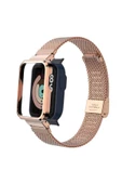 CEPCASE    Xiaomi Mi Watch Lite Kordon/kayış Metal Hasır Örgü Kasa Korumalı Klipsli 2 In 1 Tam Uyumlu Kordon - 3