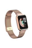 CEPCASE    Xiaomi Mi Watch Lite Kordon/kayış Metal Hasır Örgü Kasa Korumalı Klipsli 2 In 1 Tam Uyumlu Kordon - 1