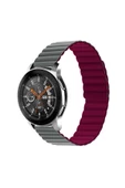 CEPCASE Samsung Galaxy Watch 3 45mm Kordon/kayış Çift Renk Mıknatıslı Ayarlanabilir 22mm Kordon - 1