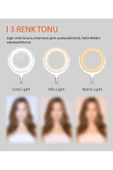 CEPCASE    Ring Light Işık Halkası 360 Dönen Başlık 30 Cm Işıklı Telefon Tutucu Dekoratif Led Aydınlatma - 5