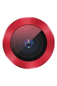 CEPCASE    Iphone 12 Uyumlu Kamera Lens Koruyucu Halka Model Kırmızı Renk - 6
