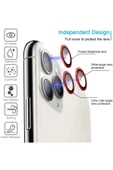 CEPCASE    Iphone 11 Pro Max Kamera Lens Koruyucu Halka Model Kırmızı Renk - 7