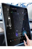 CEPCASE    Tesla Model Y Araç Multimedya Temperli Cam Ekran Koruyucu Tam Uyum 15' - 2