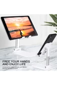 CEPCASE    Masa Üstü Telefon Standı & Masa Üstü Tablet Standı Kademeli Yükseklik Ayarlı Telefon Tutucu Stand - 2
