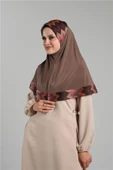 Vizon Pratik Hazır Geçmeli Tesettür Eşarp Sandy Renkli Desenli Fileli 2401_10 thumbnail 2