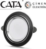 Cata 5 Adet Cata Ct 5258 Siyah Kasa Zepra LED Spot 6W 3 Renkli - 1