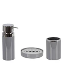 Primanova Lenox 3'lü Banyo Seti 2 Gri - 1