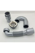 Donau Lavabo Eviye Sifonu S Tipi Körüklü Ø40 - 50 Mm Çıkışlı - 3