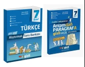 Gizli Yayınları 7. Sınıf Türkçe  + Paragraf Alıştırmalı Soru Bankası - 1