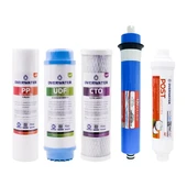 OverWater Açık Kasa Su Arıtma Cihazı 5 Li Filtresi Seti 5 Aşamalı Özel Sarım Membran Filtre thumbnail 1