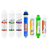 OverWater Kapalı Kasa Su Arıtma Cihazı 7 Li Inline Filtresi Seti 11 Aşamalı Özel Sarım Membran Filtre thumbnail 1