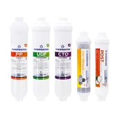 OverWater Kapalı Kasa Su Arıtma Cihazı 5 ’li Inline Filtresi Seti Aşamalı ( Membransız Set ) FIN50M thumbnail 1