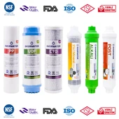 OverWater Açık Kasa Su Arıtma Cihazı 6 lı Filtresi Seti Aşamalı ( Membransız Set ) FKN60MA thumbnail 2