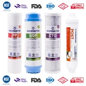 OverWater Açık Kasa Su Arıtma Cihazı 4 ’lü Filtresi Seti  Aşamalı ( Membransız Set ) FKN4 thumbnail 2