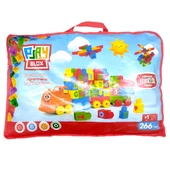 Asya Oyuncak Play Blox Parlak Yapı Bloklar Büyük Çanta 266 Parça 3011 - 3