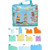 Asya Oyuncak Pastel Blok Yapı Oyuncakları Çanta 133 Parça 3004 thumbnail 1