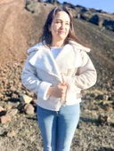 İçi Suni Kürklü Suni Süet Crop Biker Ceket - 8