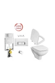VitrA S20 Rim-Ex Asma Klozet 52 Cm + S20 Kapak+ Gömme Rezerv - 1