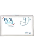 PUREMED,Pure Med Belbantlı Large Yetişkin Hasta Bezi 30 Adet - 1