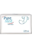 PUREMED,Belbantlı Yetişkin Hasta Bezi Medium 85x125 Cm 30 Adet - 1