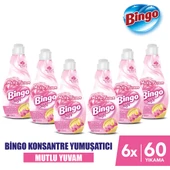 Bingo Soft Konsantre Çamaşır Yumuşatıcısı Mutlu Yuvam 1440 ml X 6 Adet - 1