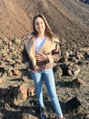 İçi Suni Kürklü Suni Süet Crop Biker Ceket - 1